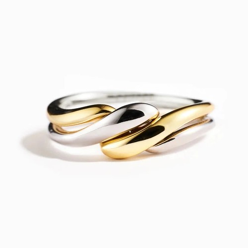 Anello donna bicolore