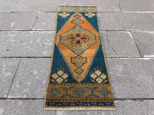 Tappeto turco blu vintage - , 1,4
