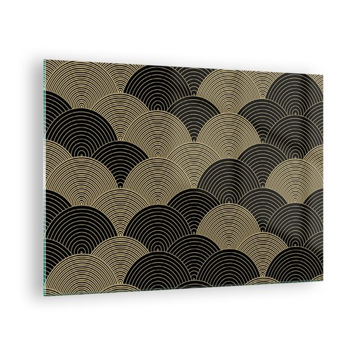 Quadro vetro 70x50cm nero e - su,