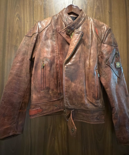 Belstaff leather jacket - belstaff,