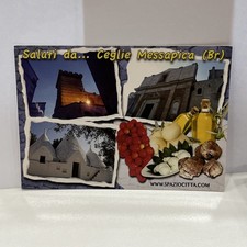 CARTOLINA COLORI VINTAGE COLLEZIONE SALUTI DA CEGLIE MESSAPICA - BR - POSTCARD