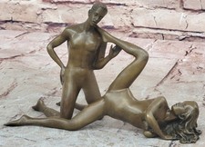 Scultura In Bronzo Statua Uomo