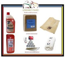 KIT PULIZIA CURA LAVAGGIO AUTO E MOTO + RITOCCO VERNICE 133/B BLU AVIATORE