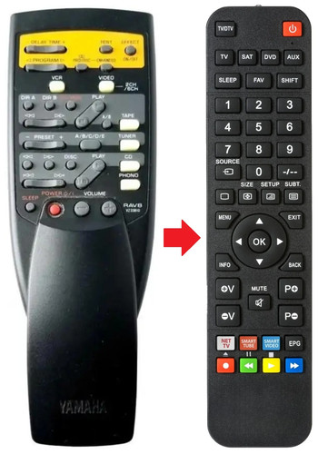 Telecomando adatto per yamaha - per,