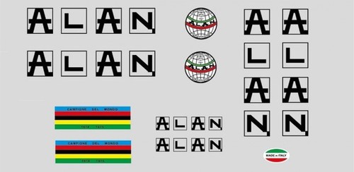 Adesivi telaio alan vintage - telaio,