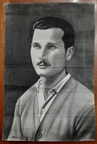 Pittore livornese ritratto - ritratto, in