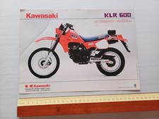 Kawasaki KLR 600 Avviamento Elettrico 1984 depliant italiano originale