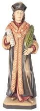 Statua di San Tommaso Moro in Legno della Val Gardena Varie Dimensioni