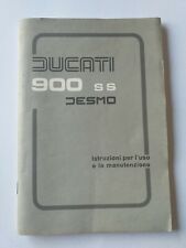 Ducati 900 SS libretto uso e