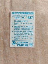 SCUDETTO TRASFERIBILE GENOA N.427 CALCIATORI PANINI 1975-76 NUOVO (3472)