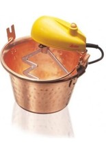 Paiolo Polenta Elettrico Rame 2 Litri con Fondo Piatto Ardes 2440