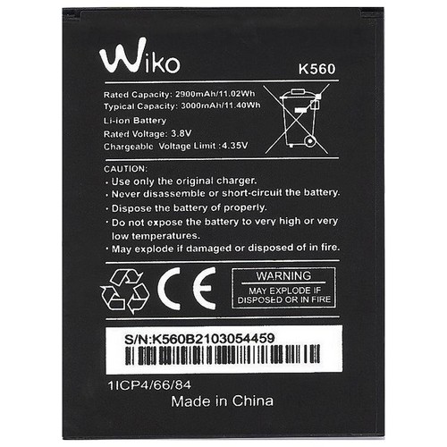 Wiko batteria original k560 - wiko,