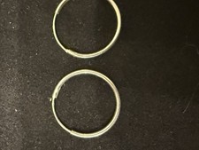 Orecchini cerchio argento - a,