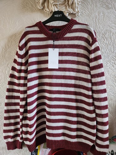 Maglione misto cotone righe