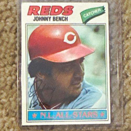 Carta autografata topps 1977 - autografata,