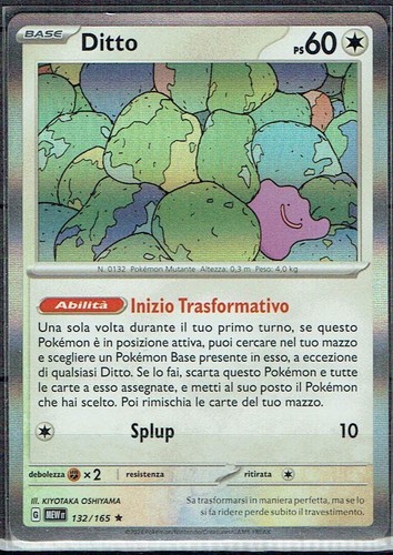Carta pokemon ditto 132 - pokemon,