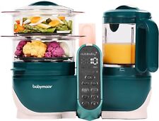 Babymoov Nutribaby + Robot Cuocipappa Omogeneizzatore 6 in 1 OPAL GREEN