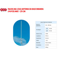 Falkos 1300 antenna bibanda - falkos,