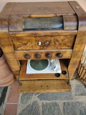 Mobiletto Antico Radio E Giradischi Non Testato