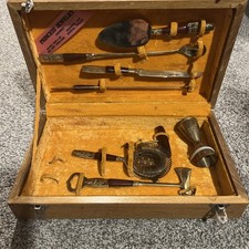 Vintage Brass Barware Set