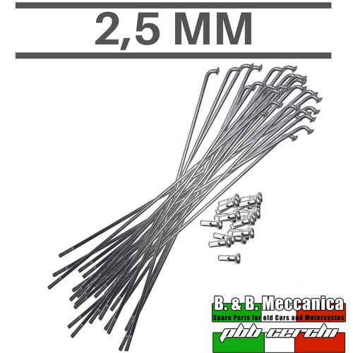 Kit raggi cromati - 36, +