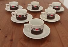 Servizio 6x Tazzine Caffè HAG Bar Espresso Coffee Cup Collection Vintage