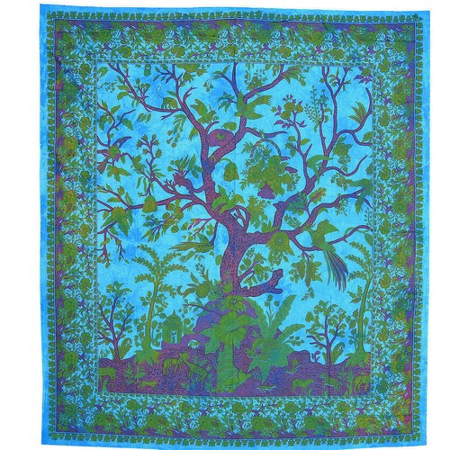 Copriletto albero della - albero, vita