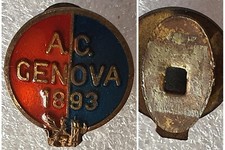 Distintivo calcio ⚽️ GENOA spilla VENTENNIO pin LIGURIA piedino SMALTO Genova