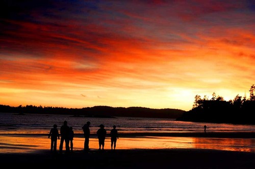Sunset long beach - long, pacific