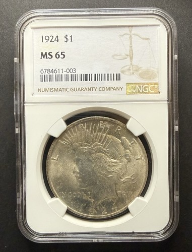 1924 philadelphia peace dollar - peace,