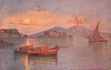 Eruzione Del Vesuvio Notte