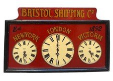 Pannello vintage, orologio a