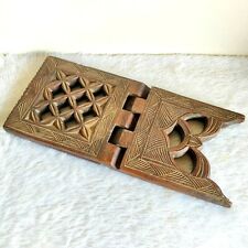 Stand Per Libri Pieghevole In Legno Di Rosa Intagliato A Mano Vintage 19c