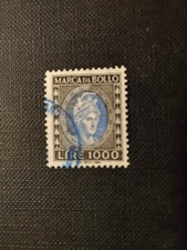 MARCA DA BOLLO DA 1.000 LIRE USATA