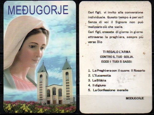 Santino holy card - -,