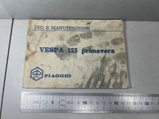 Piaggio Vespa 125 Primavera Uso e Manutenzione 3a Edz.buone condizioni originale