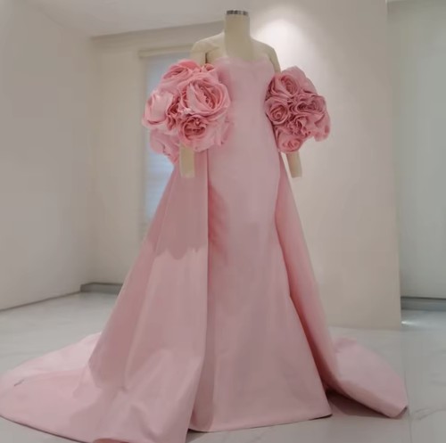 Abito raso pezzi couture - raso,
