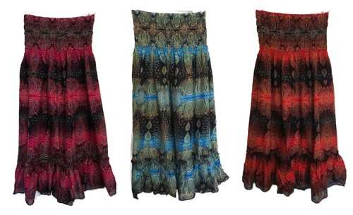 Gonna midi design paisley