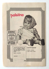 Pubblicita' Sebino Bambola Patatina Mezzo Metro Old Advertising Vintage 1968(T6)