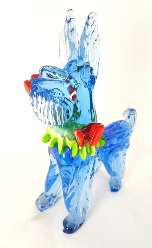 Pesante cane scultura vetro - cane,