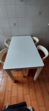 Tavolo da cucina in formica con 4 sedie Modello Rossana design anni 70/80