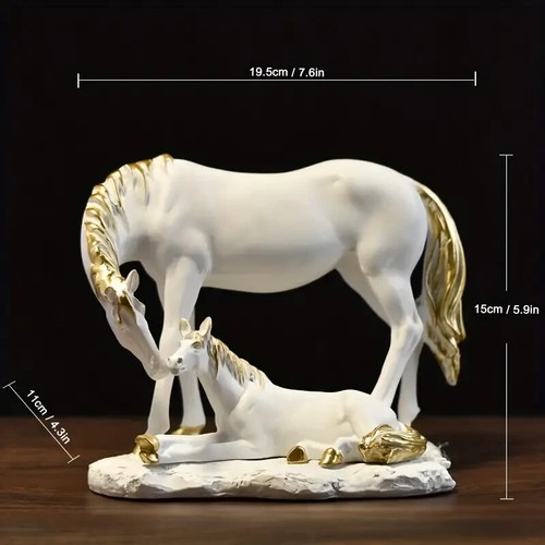 Elegante pferde statue - pferde, –