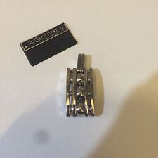 CIONDOLO ZOPPINI FIRENZE "PIASTRINA 3 SFERE" ACCIAIO  -NUOVO-