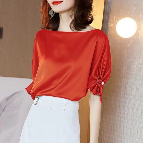 Camicia donna seta raso