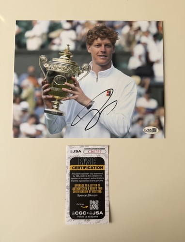 Foto autografata 8x10 jannik - autografata,