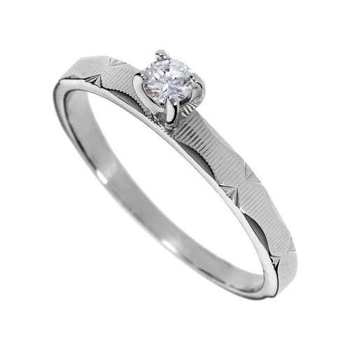 14k oro bianco diamante - 14k,