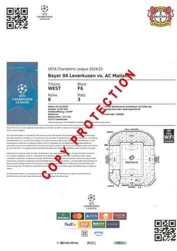 Biglietto 2024 bayer - biglietto, |
