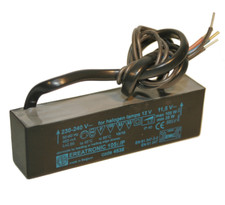EREATRONIC/NIKO 105i trasformatore 230V a 11,5V RICAMBIO luci di OLIGO ecc.10x2x3cm