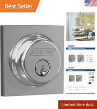 Catenaccio monocilindrico Lock Company, cromato brillante