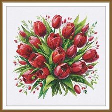 Kit ricamo punto croce contato "Love" non stampato Сanvas Nova Sloboda